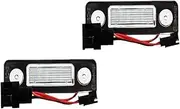 Wivplex 2X White For Canbus Error Free License Number Plate Light, for Skoda, for Octavia, MKII 1Z A5 2009-2013 For Roomster 5J 2006-2010 Rear Tag Lamps Car Number Plate Light