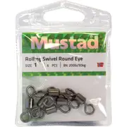 Mustad Rolling Black Swivel 6 Pack