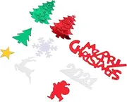 MERRYHAPY Realistic Plastic Christmas Sequins 100g Glitter Confetti Delicate Shape for Christmas Wedding Birthday