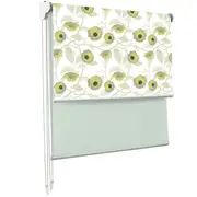 Customised Printed Designer Pattern Dual Day/Night double Roller Blinds --Yellow Chrysanthemum