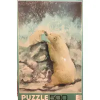 在飛比找蝦皮購物優惠-​（二手） 北極熊親子 500片拼圖
