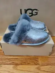 Ugg Women's Scuffette Metallic Sparkle Size US 7 COLOR GUNMETAL SPARKLE