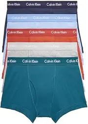 [Calvin Klein] Mens 100% Cotton Boxer Briefs Boxer Briefs - Black - Medium