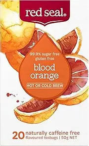 Red Seal Blood Orange Hot and Cold Brew, 20 Tea Bags, White
