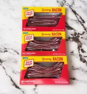 Lot Of 3 Packs Oscar Mayer Gummy Bacon Candy Limited Release - New Unopened