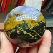 290g WOW! Natural Rare Pietrsite Crystal ball Quartz Sphere Healing A537