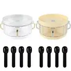 2-Tier Lazy Susan Spice Rack 360° Rotatable Spice Rack Rotating Turntable BiQJm