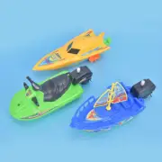 1Pc Speed Boat Ship Wind Up Toy Float In Water Kids Toys Children Boys Gifts;