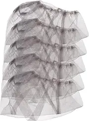 Outdoor Bug Net Hat 5pcs Professional Mosquito Head Net Sturdy Mesh for Jungle Camping Hunting Grey