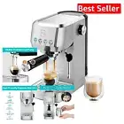 Professional Espresso Maker with 49oz Tank & Powerful Frother - Home Barista