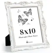 8x10 Vintage Picture Frame, Ornate Textured Hand-Crafted Resin Antique Photo