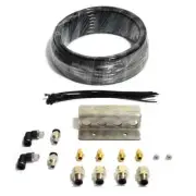 SAAS Diff Breather Kit 4 Port Stainless Bracket 1/8 BSP (DB2004)