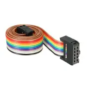 2Pack 10 Pins IDC Wire Flat Ribbon Cable 18.9 Inch 2.54cmm Pitch Type C