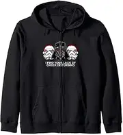 [STAR WARS] Vader Troopers Lack Of Cheer Christmas Zip Hoodie