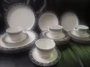 Mikasa Potters Touch Spring Vine Set (4 Din.,4 Salad, 4 Soup Plat., 4 Tea Cups)