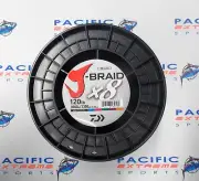 DAIWA J BRAID X8 120#, 3000m/3300 yds MULTI-COLOR, NEW