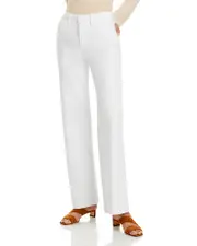 L'Agence Scottie High Rise Wide Leg Jeans in Blanc