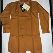 Pro Ethic Indian Dress Shirt. Youth Sz. 10. Dry Clean Only. Linen Formal. Brown.