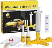 Windshield Chip Repair Kit | Car Glass Repair Kit | Quick Fix Supplies for Chips, Automotive Windscreen Tool with UV Lamp