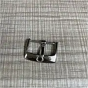 Metal Pin Buckle 16 Mm 18 Mm 20 Mm Watch Accessories Belt Buckle Strap Safety Buckle Stainless Steel Buckle Suitable Compatible with Omega Compatible with Seamaster Clasp(Silver 18mm)