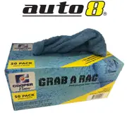 Grab A Rag Industrial Strength Microfibre Cleaning Rags Wet Dry 50 Pack Washable