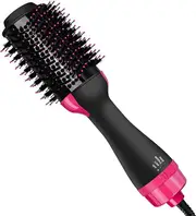 4 in One Hot Air Brush One-Step Hair DAnti-Frizz Blowout Straighten Curling Comb