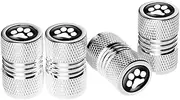 Car Tyre Valve Caps – Stem Covers, Leakproof Dust Sealers | Anti Fade Caps, 4X Tire Valve Protectors for Bike, Truck or General Auto Care and Repair, Long Lasting Weather Proof Rubber