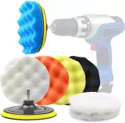 6 Inch Car Polishing & Buffing Sponge Pads Kit Wool Bonnet Pads for Household El