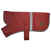 Zeez Dapper Dog Coat - Waterproof - Warm Maroon - (36cm) Size 14