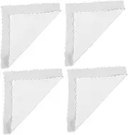 SEWACC Cotton Handkerchief Set 4 Pack Hand Painted Square Towels for Painting Tie-dye Craft DIY