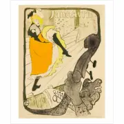 Toulouse Lautrec - Jane Avril Jardin De Paris MINI POSTER 40.5x51cm NEW