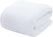 YOSADIER 1pc Thickened Cotton Bath Towel Large Absorbent White Shower Towel Soft Washcloth for Hotels Quick Drying Scratch Machine Washable for Home Travel