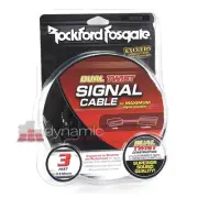 Rockford Fosgate RFIT-3 Car 3 ft. 2-Channel Dual Twist RCA Interconnect Cable