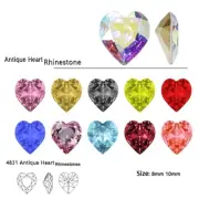 10Pcs 5A Heart Rhinestones DIY Nail Art Decoration Jewelry Making Accessories