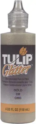 Tulip Dimensional Fabric Paint 4oz Glitter - Gold