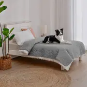 Charlie's Sofur Waterproof Dog Bed Cover Protector Single/King Single 132x208cm Grey