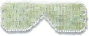 Alana Mitchell Jade Eye Mask – Weighted Eye Mask to Eliminate Wrinkles, Puffiness, & Irritation – Headache and Migraine Relief Mask - 100% Real Jade Stone Beads for Hot & Cold Anti Aging Therapy