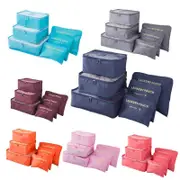 6PCS/Set Suitcase Storage Bags Luggage Organiser Clothes Packing Travel Cubes