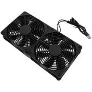 Dual Fan Radiator Usb Cpu Pc Cooling Usb-powered Desktop Fans Small