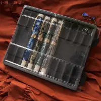 在飛比找Yahoo!奇摩拍賣優惠-胖叔鋼筆收納盒塑料透明蓋十支裝5支裝適配金豪世紀100-小琳