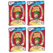 910381 4 X 297G BOX GENERAL MILLS LUCKY CHARMS FRSOTED TOASTED CEREAL W/ MALLOWS