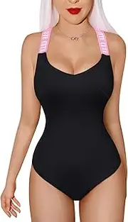 [LittleForBig] Cross-back Adjustable Straps Cotton Romper Onesie Pajamas Bodysuit - Babe Watch Sporty Bodysuit