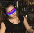 DIY Shining Electronic Futuristic Eyewear Glow The Dark Bluetooth LED Luminous