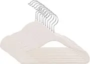 Childrens Velvet Hanger Set – Seamless Clothes Organizer, Flocked Pants Holder, Durable Coat Rack | Soft Galvanized Frame Structure, Lightweight Hanging Tool Nursery Closet Youth Storage