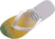 [Generic] Memory Foam Mens Flip Flops Flip Flops Flat Bottom Lightweight Non Slip Gradient Color Comfortable Indoor And Outdoor Beach Size 14 Womens Sandals