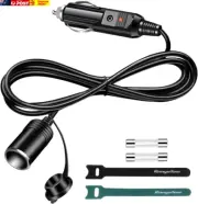 Cigarette Lighter Extension Cord, 12V-24V Cigarette Lighter Socket Extension Cab