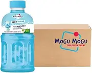 Mogu Mogu Cream Soda Zero Sugar Drink with Nata De Coco 320ml 24 Carton