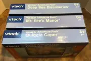 Vtech Voyager Adventure Packs Mr Eee's Manor, Quiggle Caper, Deep Sea Discovery