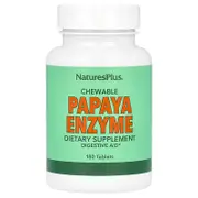 NaturesPlus, Chewable Papaya Enzyme Supplement, 180 Tablets