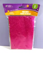 8 Glitter Foam Adhesive Sheets Crafter's Square 5-1/2" x 8-1/2"